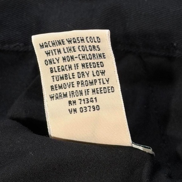 L.L.Bean Women's Pencil Skirt Size 18 Black Cotton Blend - Picture 6 of 6